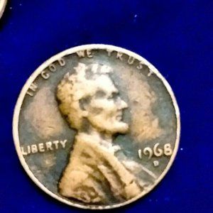 U.S. Lincoln memorial penny 1968 d